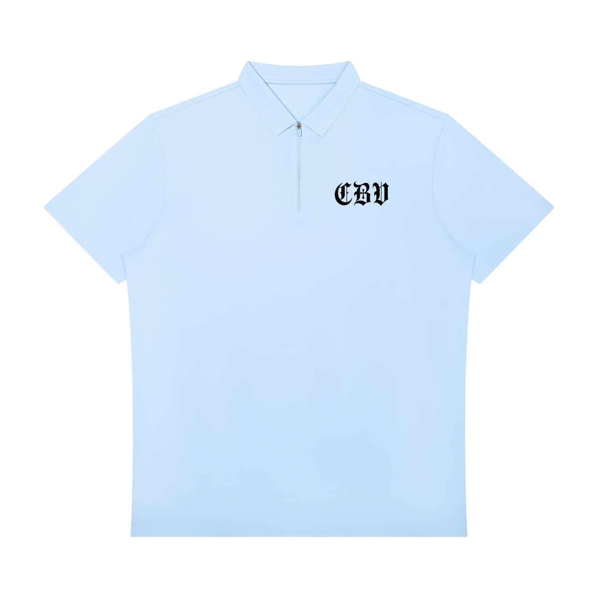 “CBV” Men's Quarter-Zip Performance Polo Shirt